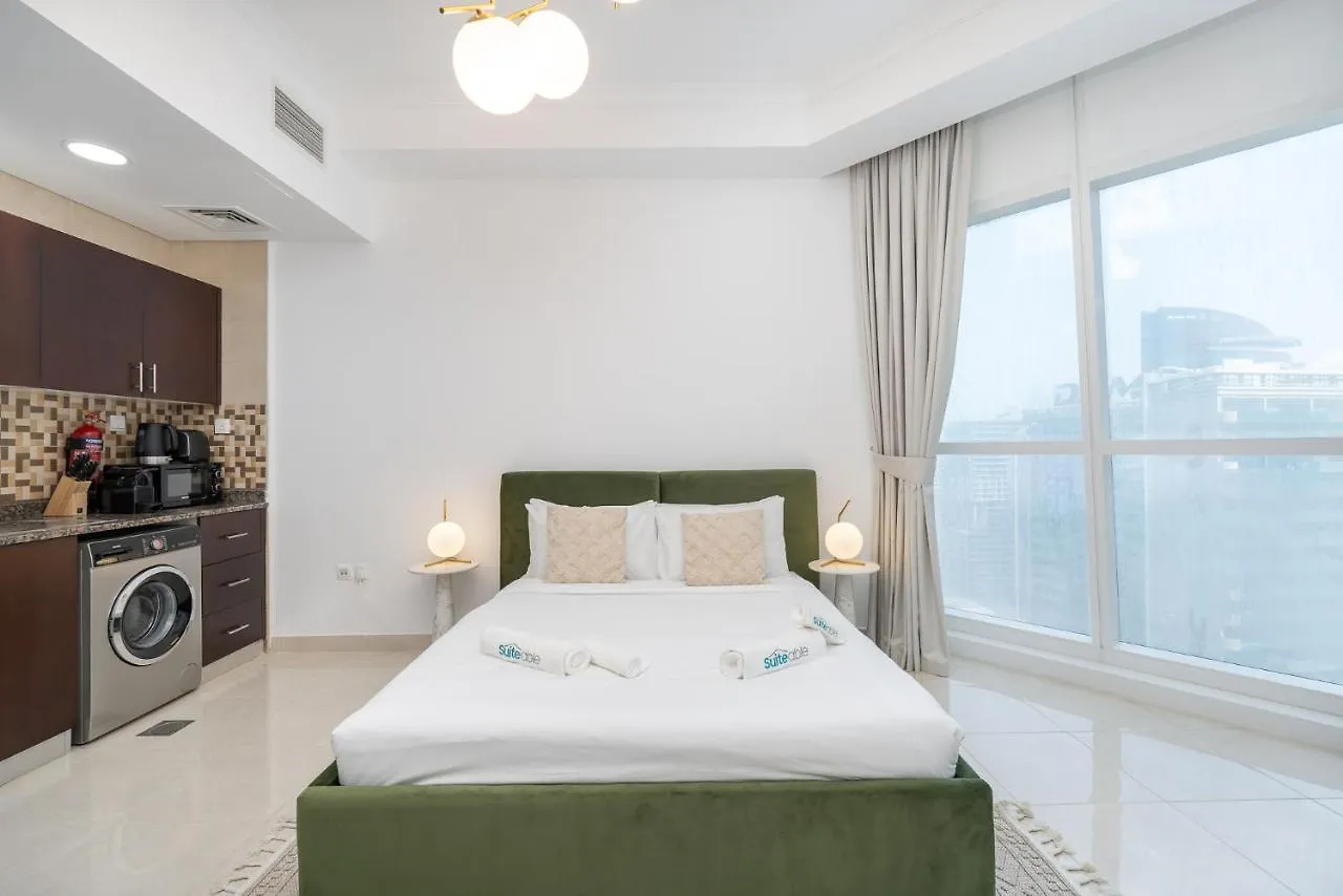 Comfortable Broad Studio In Business Bay-Suiteable Dubaj Apartman